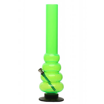 Moksha 16 inch tall 4 bulb acrylic waterpipe bong