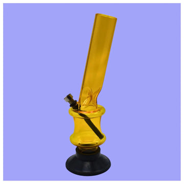 moksha 12 inch transparent yellow acrylic bong