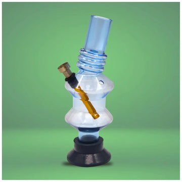 moksha 8 inch sky blue acrylic bong