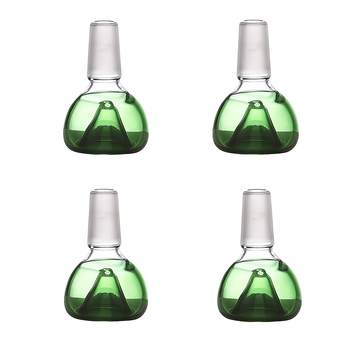 Moksha green glass bowl set for waterpipe bong (18.8mm)