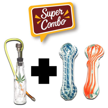 ISO-301 Moksha combo with bong and glass pipes
