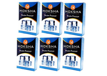 Moksha Brain Freezer herbal hookah flavor pack of 6