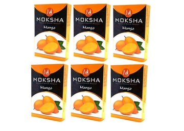Moksha Mango Herbal Hookah Flavor – 6 x 50g Nicotine-Free Packs Moksha Bongs
