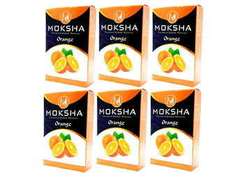 Moksha herbal orange hookah flavor pack of 6