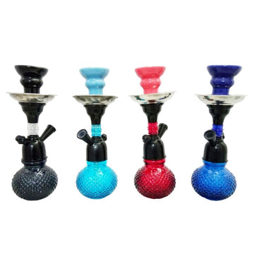 Moksha 10 inch single bulb glass hookah