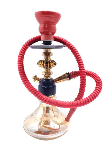 Moksha 11 Inch Red Hookah Front View
