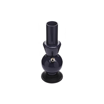 Moksha 12" Acrylic Ice Bong with 2 Shooters, 2 Grommets & 10 SS Screens (Opaque Black Deal) Moksha Bongs