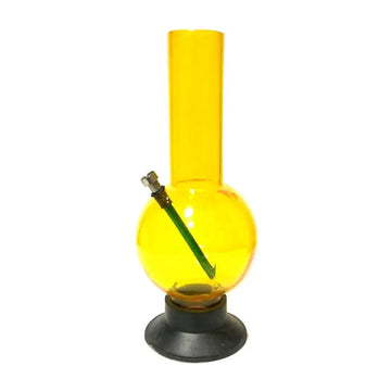 moksha 12 inch yellow acrylic bong