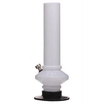 Moksha white mini disc acrylic bong
12 inch water bong opaque white