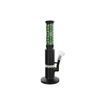 Moksha 12 inch honeycomb glass hookah black and green