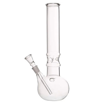 Moksha 12 inch clear glass ice bong with hookah pipe design
