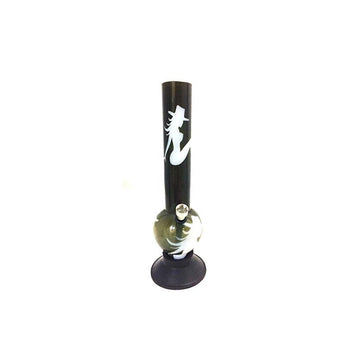 Moksha lady print acrylic bong