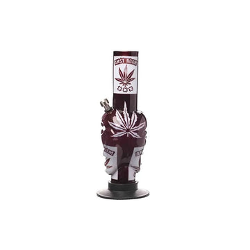 Moksha alien face acrylic bong