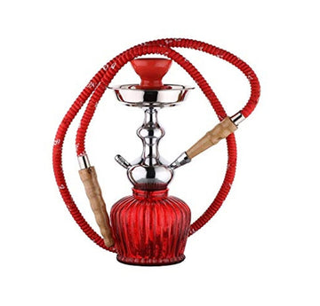 Moksha 12 Inch Glass Hookah with Ceramic Bowl