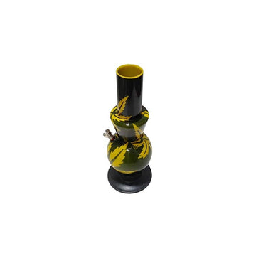 Moksha 12'' tall acrylic ice water bong (opaque yellow)