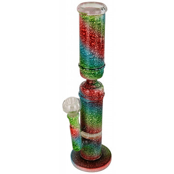 Moksha 14-inch glass honeycomb water ice bong (35cm)