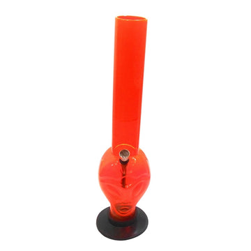 Moksha 16 inch tall acrylic alien water bong (transparent orange, 40 cm)