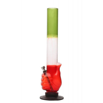full-body view of 40cm thumb up bong
