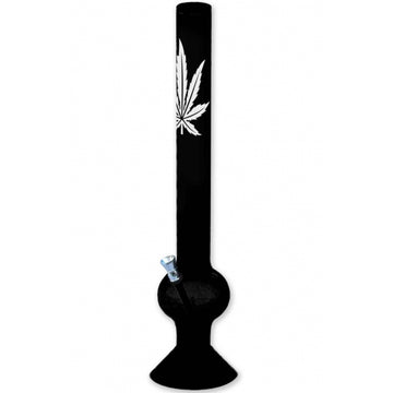 Moksha 20 inch giant black acrylic waterpipe bong (50cm, black)