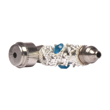 Moksha 2.5 inch silver aluminum smoking pipe