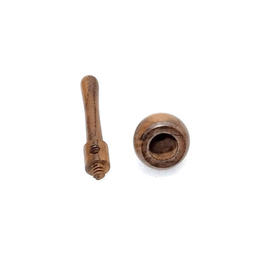 Moksha 4-inch mushroom wooden pipe