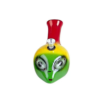 Rasta alien ceramic mini bong