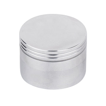 Moksha 63mm 4-Part Silver Metal Herb Grinder with Honey Dust Filter Moksha Bongs