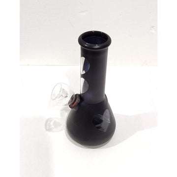 Moksha 5 inch mini glass rolling pipe, portable hookah, smoking pipe (13cm, black)