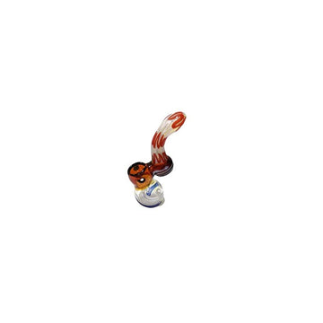 Moksha 5 inch sherlock bubbler glass pipe