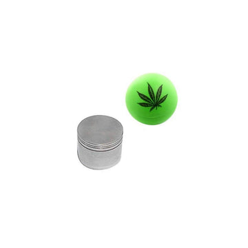 Moksha 50mm silver metal herb grinder