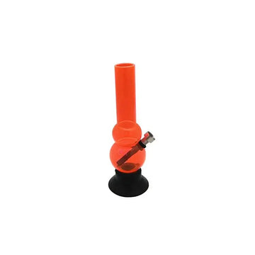moksha 8 inch orange acrylic mini bong