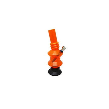 moksha 8 inch transparent orange bong