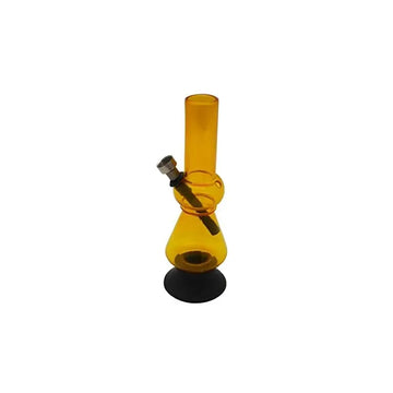 small yellow bong with shooter