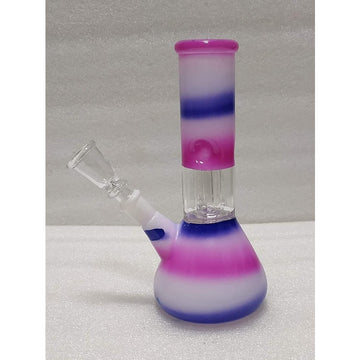 moksha 8 inch glass ice water bong.(20cm multicolor)