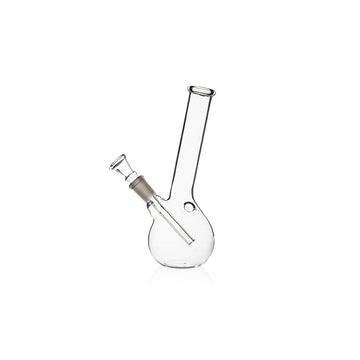 Moksha 8-Inch Glass Smoking Hookah Bong with Shooter & Leaf Print (20cm, Clear)