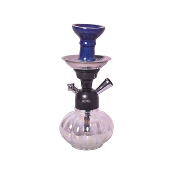 Moksha 9 inch blue pumpkin glass hookah