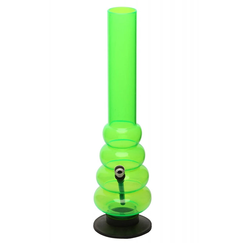 Moksha 16 inch tall 4 bulb acrylic waterpipe bong