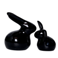 Cute Rabbit Statues for Home & Office Decor | Set of 2 (11cm & 14cm) Moksha Bongs