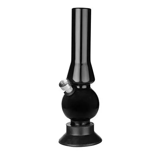 Moksha® 8 Inch Opaque Black Acrylic Mini Waterpipe Bong Moksha Bongs