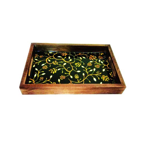 Metier Handicraft Wood & Epoxy Serving Tray FLAP9