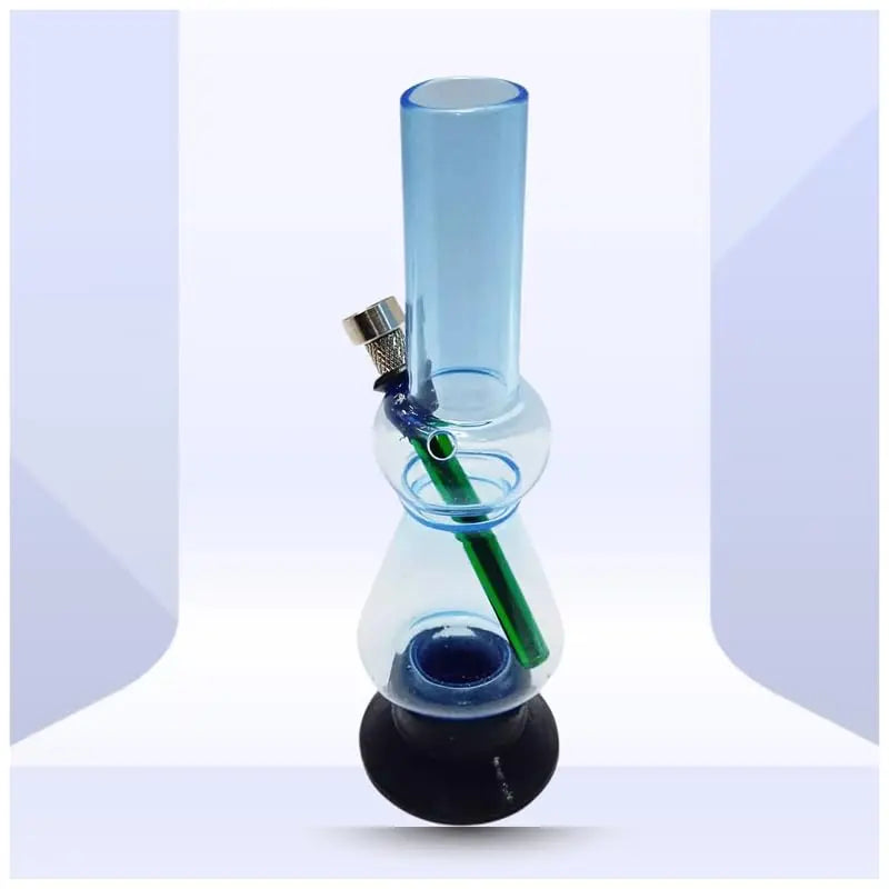 moksha 8 inch sky blue acrylic bong