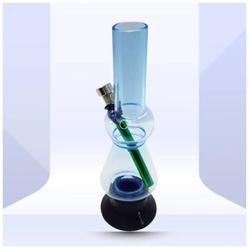 moksha 8 inch sky blue acrylic bong