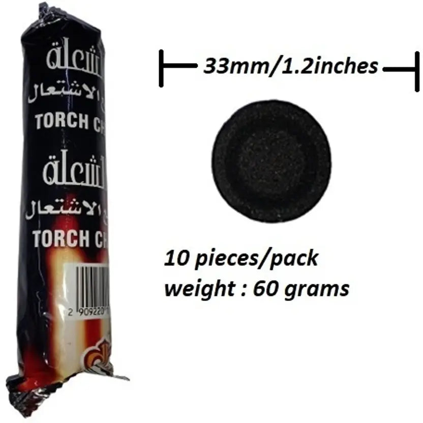 close-up of hookah charcoal cube/disc