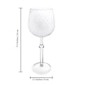 Elegant borosilicate red wine cups