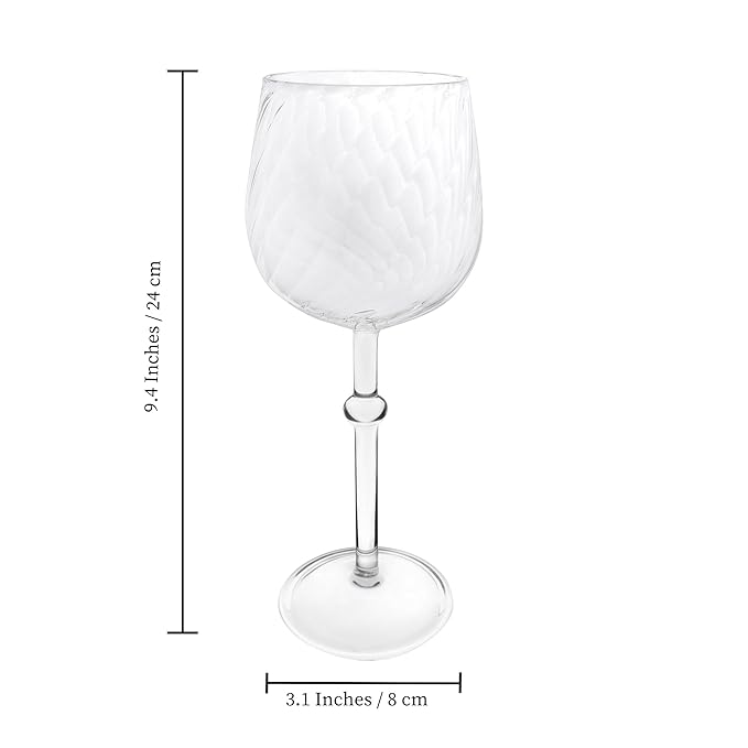 Elegant borosilicate red wine cups