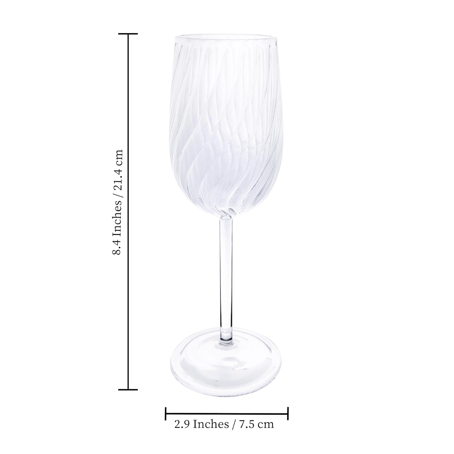 METIER® Borosilicate Red Wine Glass Set – 300ml (Pack of 2) Metier