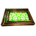Metier Handicraft Wood & Epoxy Serving Tray FLAP9