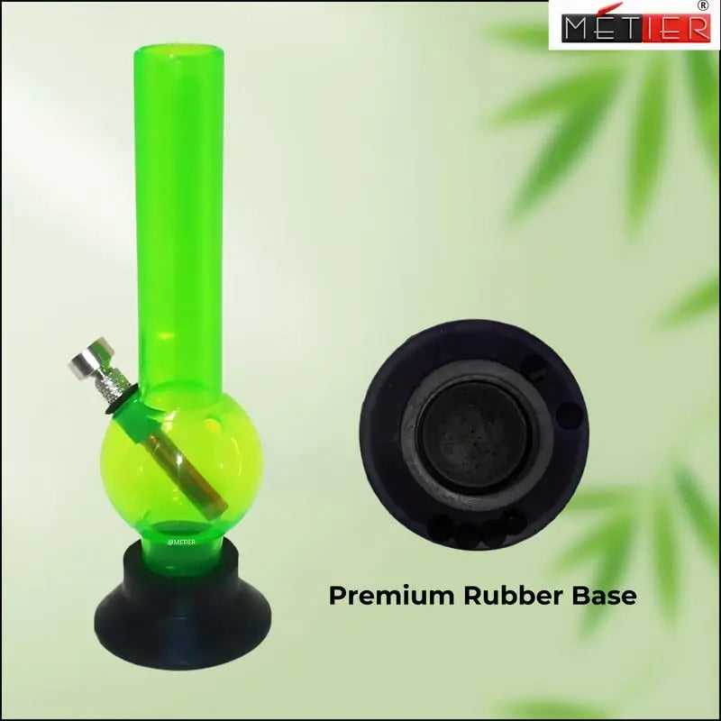 compact 3cm pipe green bong