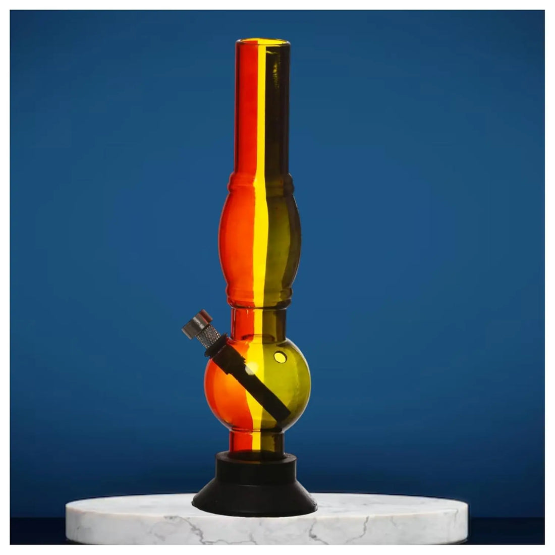 moksha 10 inch rasta acrylic water bong