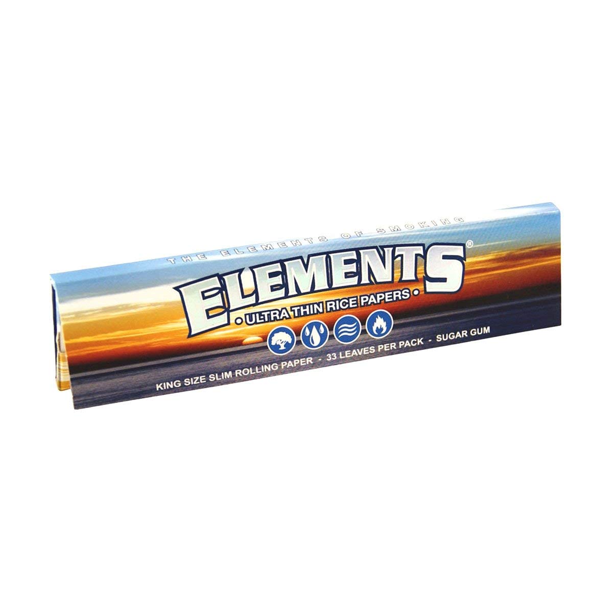 front view of elements rolling papers pack